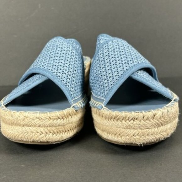 Franco Sarto Women's Size 10 Pamala Sandal‎ Wedge Platform Blue Tan Espadrille - Picture 5 of 12